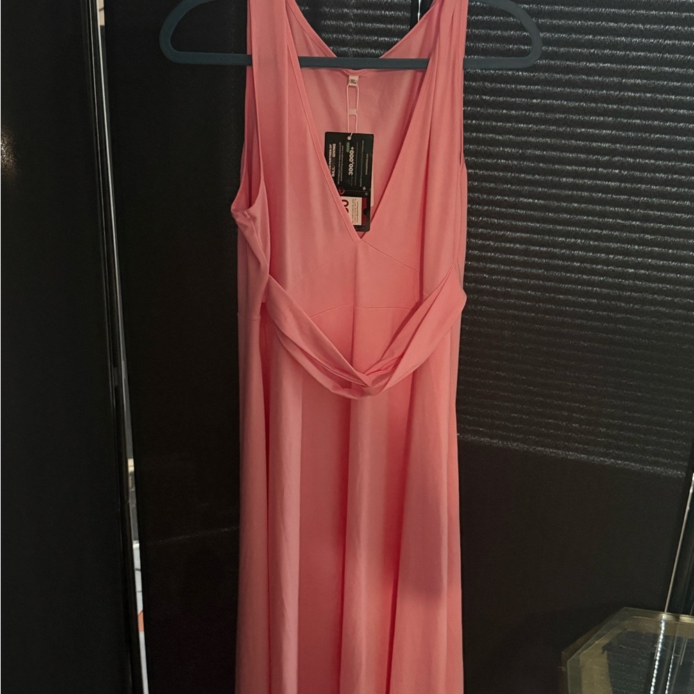 Pink maxi dress